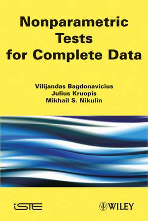 Nonparametric Tests de V Bagdonavicius