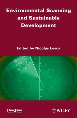 Environmental Scanning and Sustainable Development de N Lesca