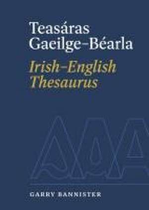 Teasáras Gaeilge-Béarla Irish-English Thesaurus de Garry Bannister