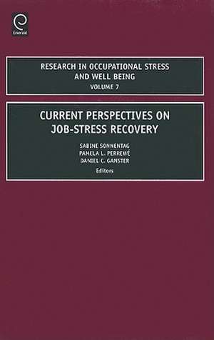 Research in Occupational Stress and Well being de Sabine Sonnetag