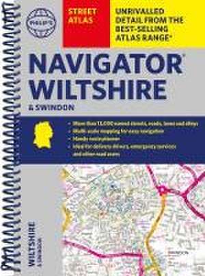 Philip's Navigator Street Atlas Wiltshire and Swindon de Philip's Maps