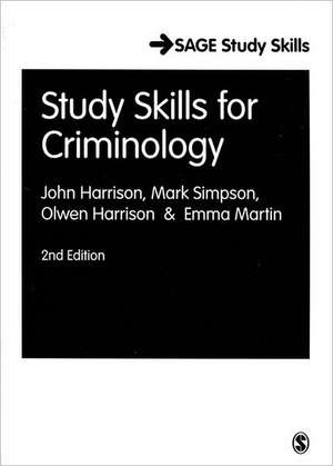 Study Skills for Criminology de John Harrison