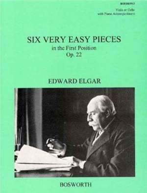 6 Very Easy Pieces Op. 22: Viola (or Cello) and Piano de Edward Elgar