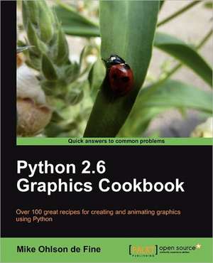 Python 2.6 Graphics Cookbook de Mike Ohlson De Fine