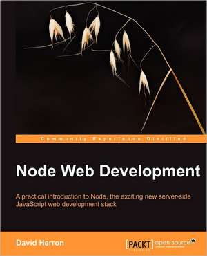 Node Web Development de David Herron