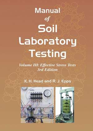 Manual of Soil Laboratory Testing de K H Head