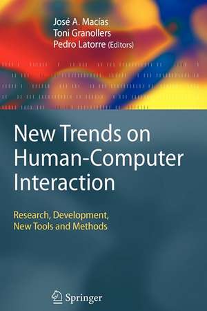 New Trends on Human-Computer Interaction: Research, Development, New Tools and Methods de José A. Macías