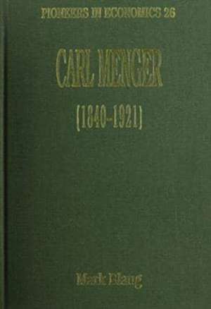 Carl Menger (1840–1921) de Mark Blaug