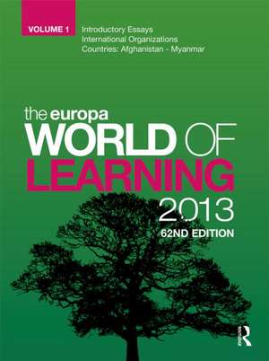 The Europa World of Learning 2013 de Europa Publications