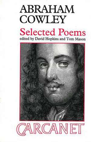 Selected Poems de Abraham Cowley