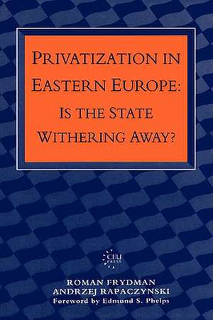 Privatization in Eastern Europe de Roman Frydman