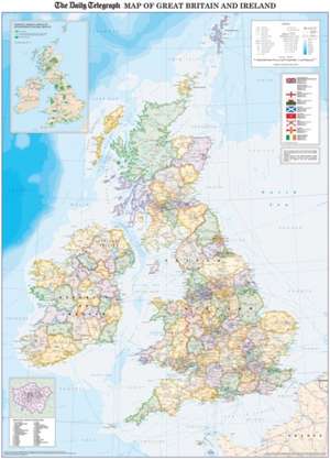 The "Daily Telegraph" Map of Great Britain and Ireland, Including Locations of All the 2012 Olympic Venues