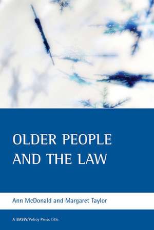 Older people and the law de Ann Mcdonald