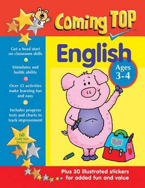 Coming Top English Ages 3-4: Get a Head Start on Classroom Skills - With Stickers! de Alison Hawes