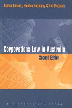 Corporations Law in Australia de Roman Tomasic