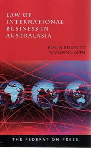 Law of International Business in Australia de Robin Burnett