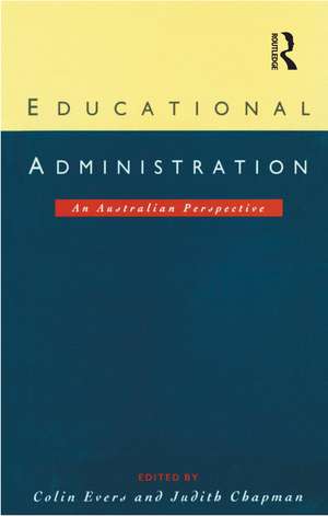 Educational Administration de Judith Chapman