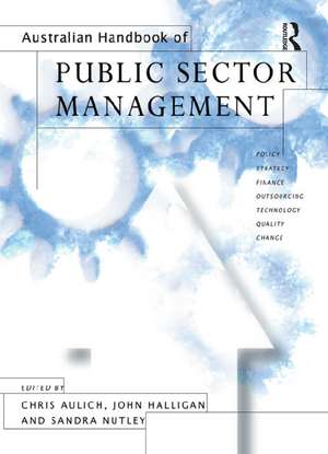 Australian Handbook of Public Sector Management de Sandra Nutley