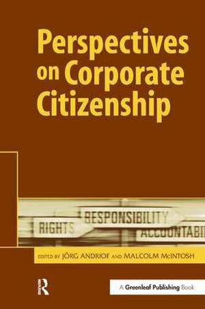 Perspectives on Corporate Citizenship de Jörg Andriof