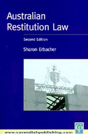 Australian Restitution Law de Sharon Erbacher