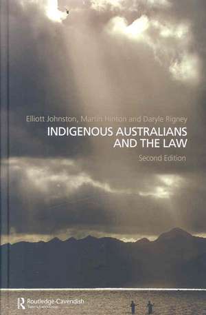 Indigenous Australians and the Law de Martin Hinton