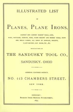 Sandusky Tool Co. 1877 Catalog de Sandusky Tool Company