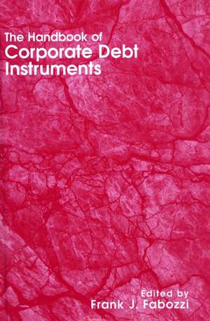 Handbook of Corporate Debt Instruments de FJ Fabozzi