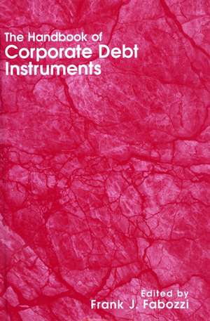 Hndbk Corporate Debt Instruments de Fabozzi