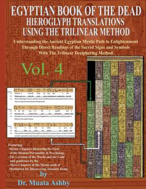 EGYPTIAN BOOK OF THE DEAD HIEROGLYPH TRANSLATIONS USING THE TRILINEAR METHOD Volume 4 de Muata Ashby