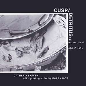 Cusp/detritus: an experiment in alleyways de Catherine Owen