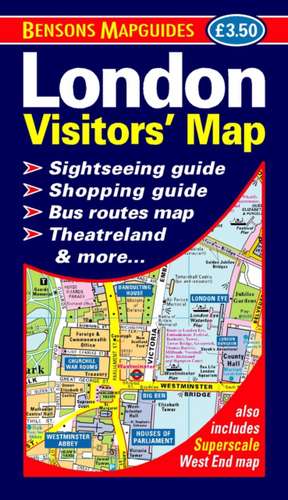 London Visitors' Map de Bensons MapGuides