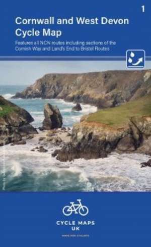 Cornwall and West Devon Cycle Map 1 de Cycle Maps UK