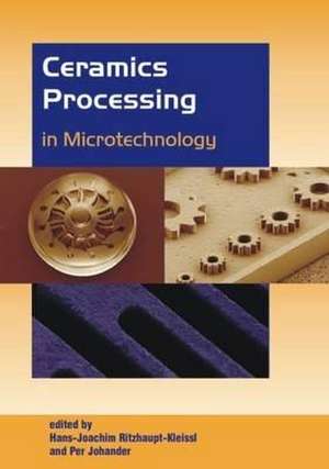 Ceramics Processing in Microtechnology