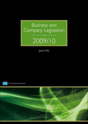 Business and Company Legislation de Jason Ellis