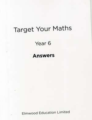 Target Your Maths Year 6 Answer Book de Stephen Pearce