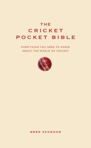 The Cricket Pocket Bible de Greg Vaughan