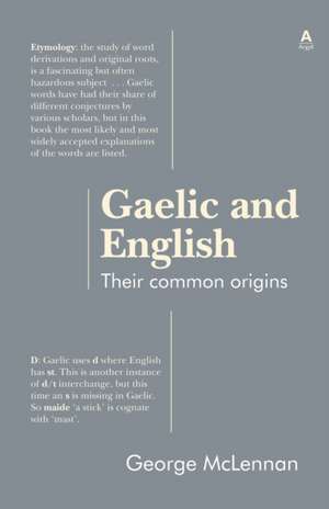 Gaelic and English de George McLennan