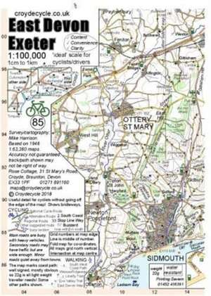 East Devon Exeter 1:100,000 (85) de Mike Harrison