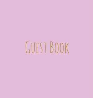 Wedding Guest Book, Bride and Groom, Special Occasion, Comments, Gifts, Well Wish's, Wedding Signing Book, Pink and Gold (Hardback) de Lollys Publishing