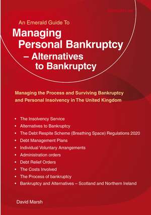 Managing Personal Bankruptcy - Alternatives to Bankruptcy de David Marsh