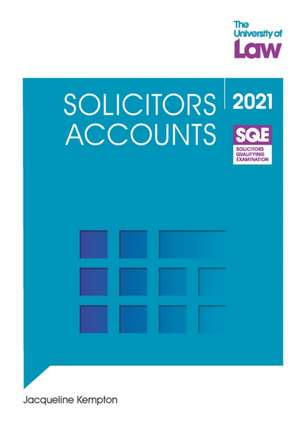 SQE - Solicitors Accounts de Jacqueline Kempton