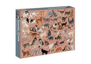 Iconic Cats: 1,000-Piece Jigsaw Puzzle de Marta Zafra