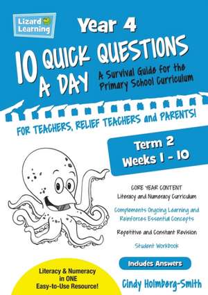 Lizard Learning 10 Quick Questions A Day Year 4 Term 2 de Cindy Holmberg-Smith