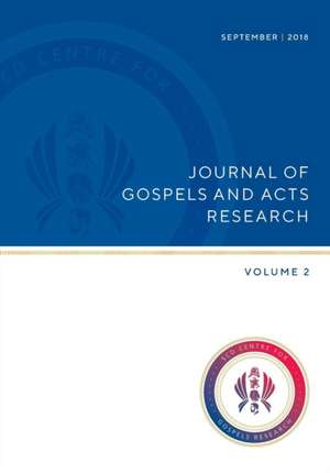 Journal of Gospels and Acts Research de Mary Ann Beavis