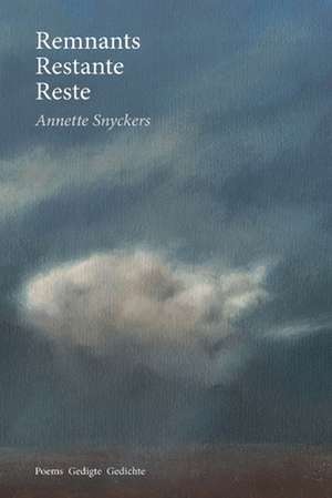 Remnants Restante Reste de Annette Snyckers