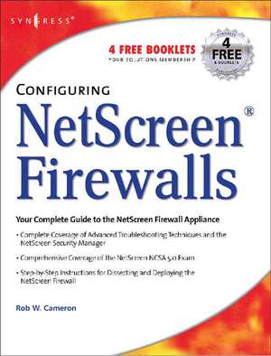 Configuring NetScreen Firewalls de Rob Cameron