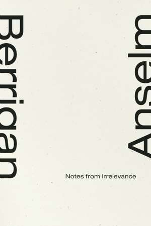 Notes from Irrelevance: Selected Poems of Gennady Aygi de Anselm Berrigan