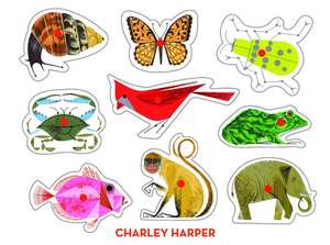 Charley Harper Classic Wooden Peg Puzzle de Charley Harper