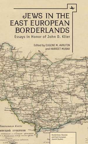 Jews in the East European Borderlands de Eugene M. Avrutin