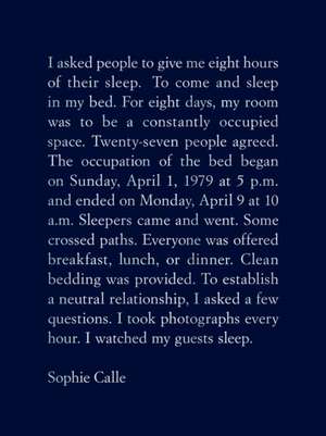 Sophie Calle: The Sleepers de Sophie Calle